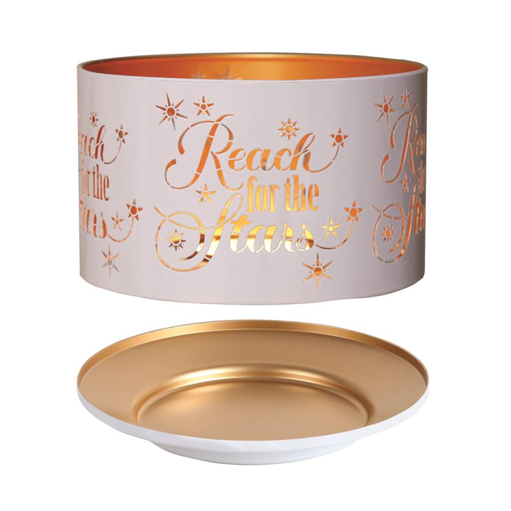 Aroma Silhouette White & Gold Reach for the Stars Shade & Tray £13.04